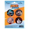 NARUTO SHIPPUDEN - Pack de 4 badges Characters #1 X 5 