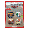 Cars Button Badge 4-Pack Speed
