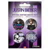 Justin Bieber Button Badge 4-Pack