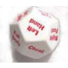 Hit Location (Body Parts) d12 w/red paint