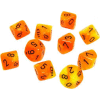 Gemini? D10 10-Set Orange-Yellow w/black