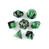 Gemini? Poly 7-Set Black-Green w/gold
