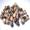 Gemini? D6 12mm (36 Dice) Black-Gold w/silver