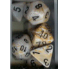 Poly 7-Sets Marble Ivory w/black