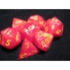 Poly 7-Sets Vortex Red w/yellow