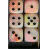 D6 16 mm (12 Dice) Festive? Circus? w/black