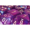 D6 16 mm (12 Dice) Borealis? Royal Purple w/gold