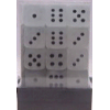 D6 12mm (36 Dice) Frosted? Clear w/black