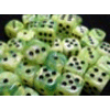 D6 12mm (36 Dice) Vortex Bright Green w/black