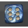 D6 12mm (36 Dice) Lustrous? Dark Blue w/green