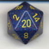 Speckled D20 34mm Die Twilight?