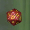 Speckled D20 34mm Die Mercury?