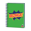 The Big Bang Theory Notebook A5 Bazinga green