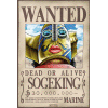 ONE PIECE - poster - Wanted Sogeking (52x35)